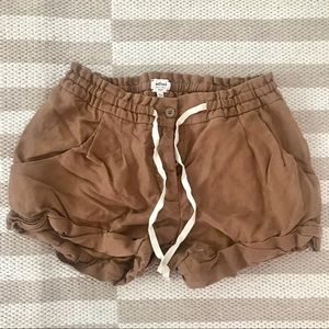 Aritzia Wilfred Linen Drawstring Shorts
